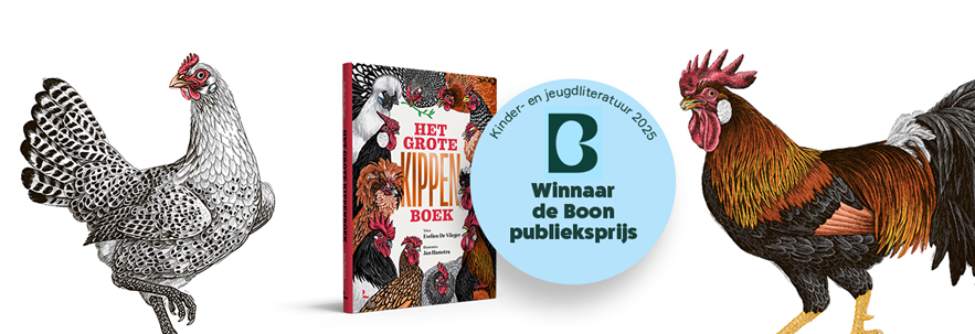 Banner Het grote kippenboek - winnaar de Boon publieksprijs 2025