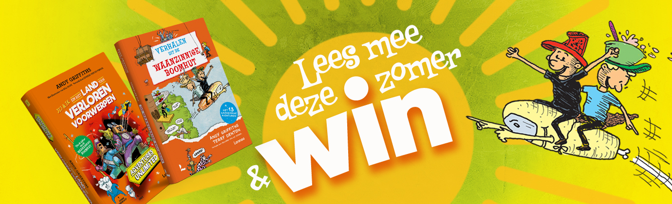 Banner Zomerlezenchallange met Andy Griffiths