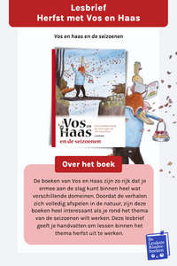 Herfstles met Vos en Haas Afbeelding Herfstles met Vos en Haas