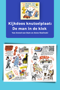 Kijkdoos knutselplaat De man in de klok - Arend van Dam - Anne Stalinski