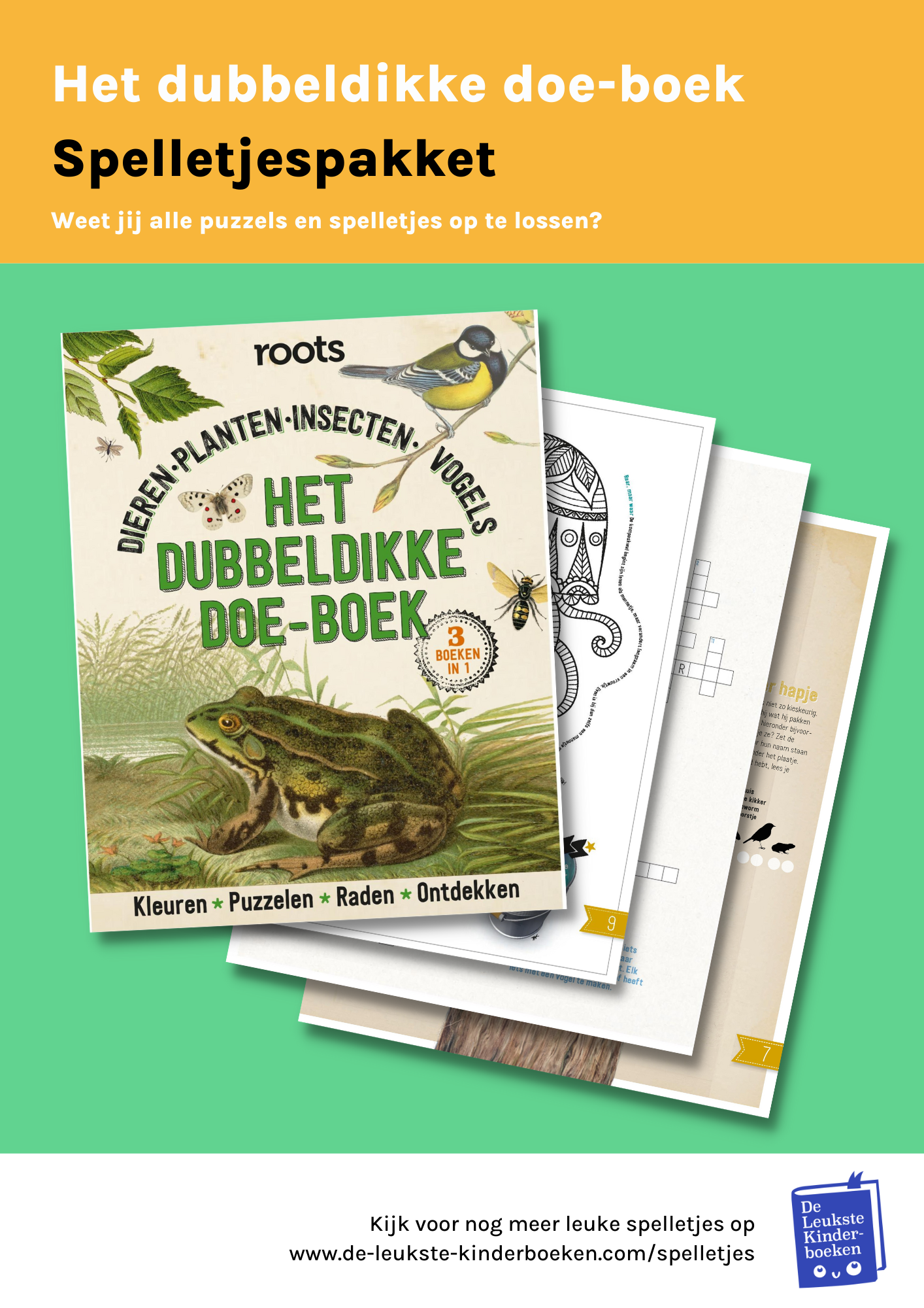 Spelletjespakket Het dubbeldikke doe-boek