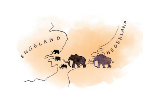 Tekening uit De zoemsteen - Arend van Dam