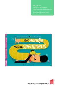 Voorblad activiteit het hondje met de speurneus