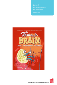 Voorblad lesbrief Train je brain